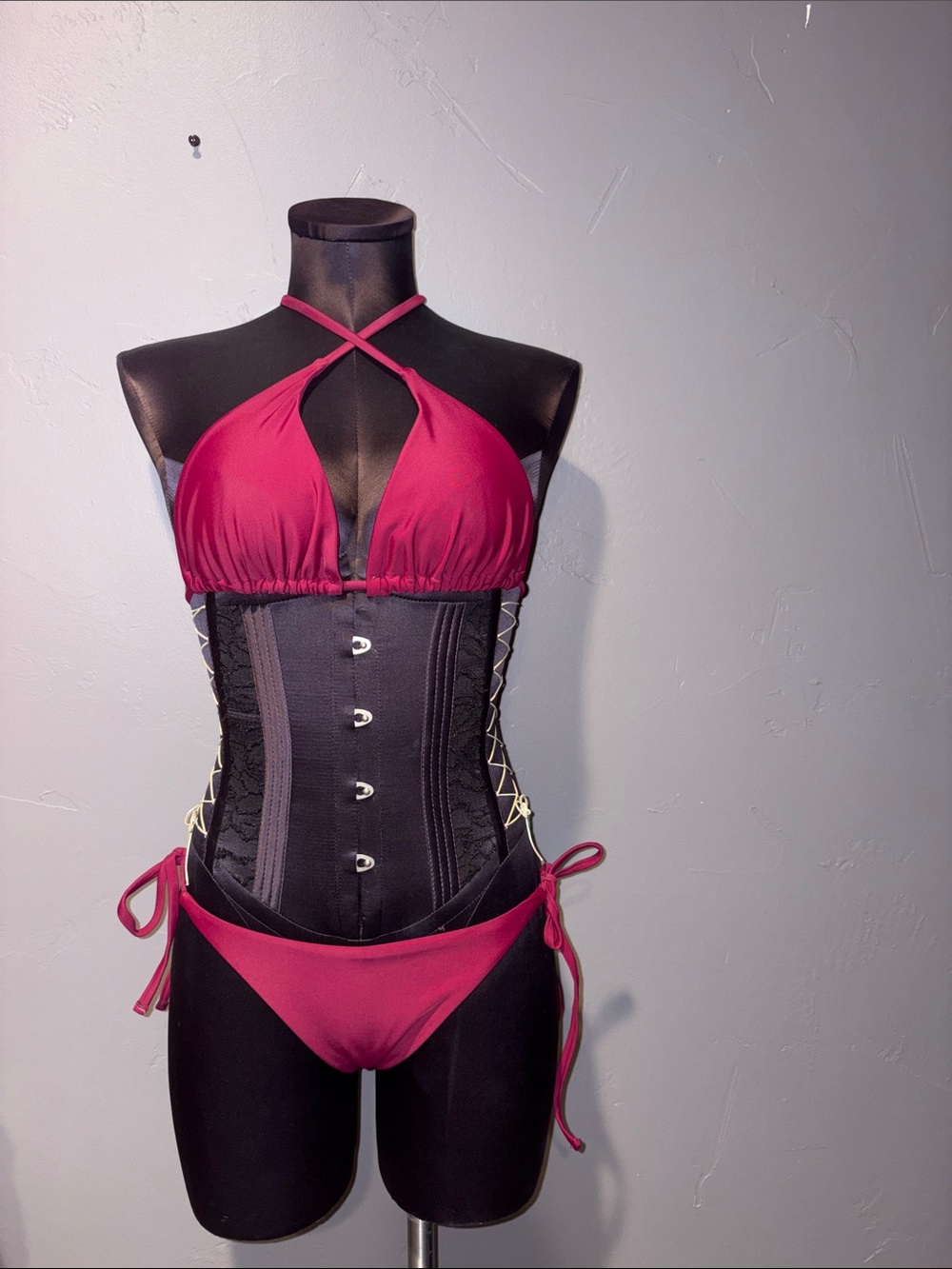 Zaful maroon bikini medium